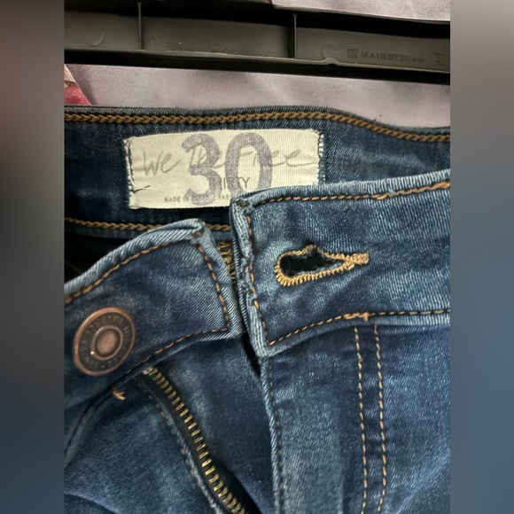 We The Free Riley Slit Skinny Jeans Free People High Rise Size 30 - Picture 5 of 5